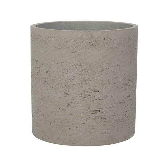 Round Rough Grey Planter 5.9" H Pot