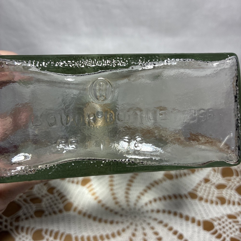 Unique Triangular Mid Century Liquor Bottle Marked 55 11 76