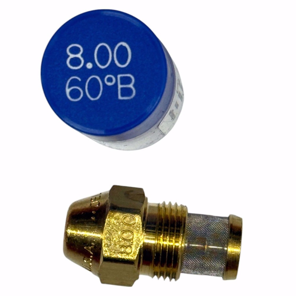 DELAVAN 8.00 GPH 60° B SOLID CONE NOZZLE W/ MESH STRAINER