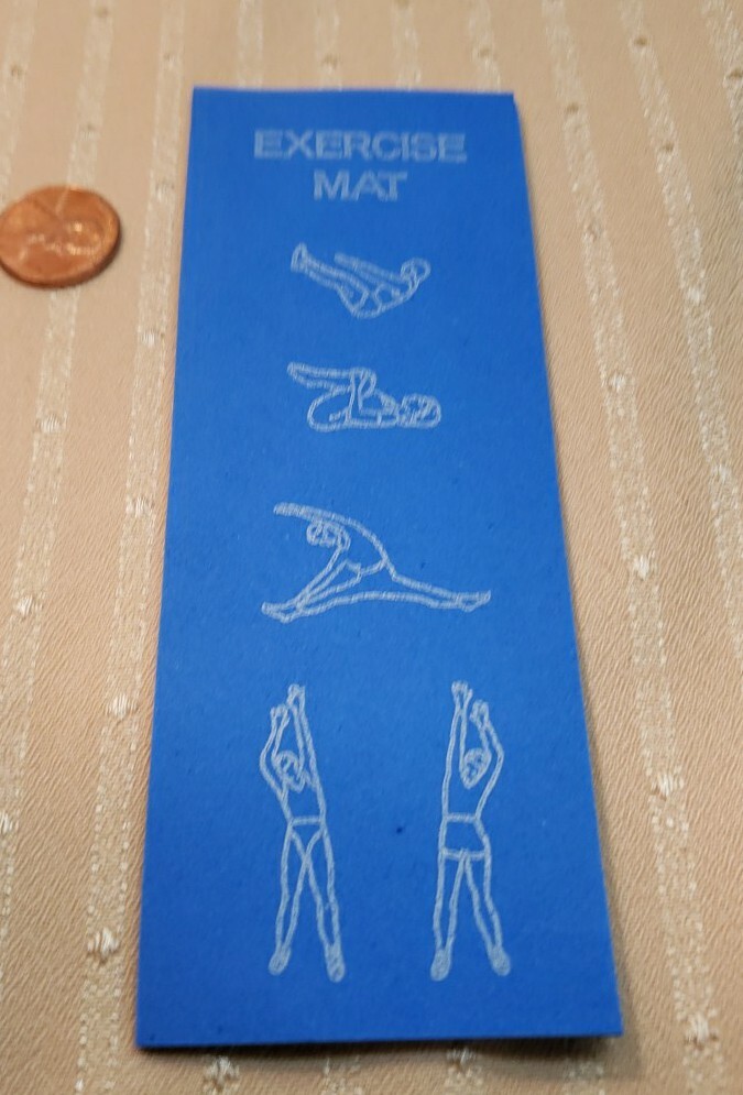 MINIATURE DOLLHOUSE  OR ROOM BOX EXERCISE MAT