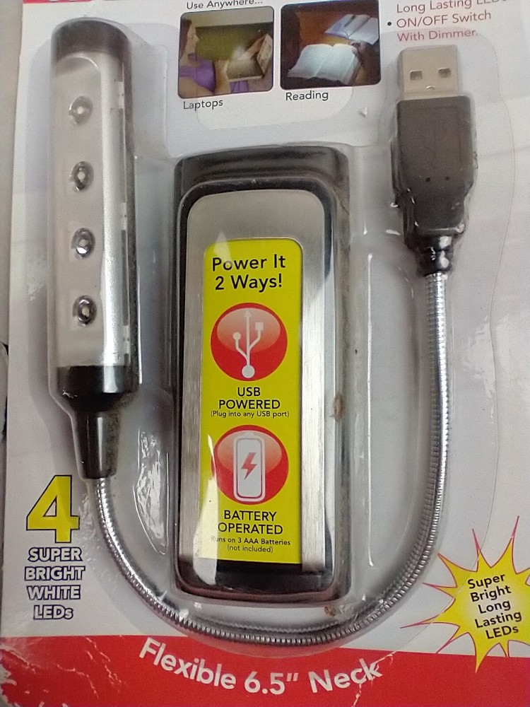 NEW - Ritelite LPL792 Wireless USB 5-LED Touch-On Computer Light