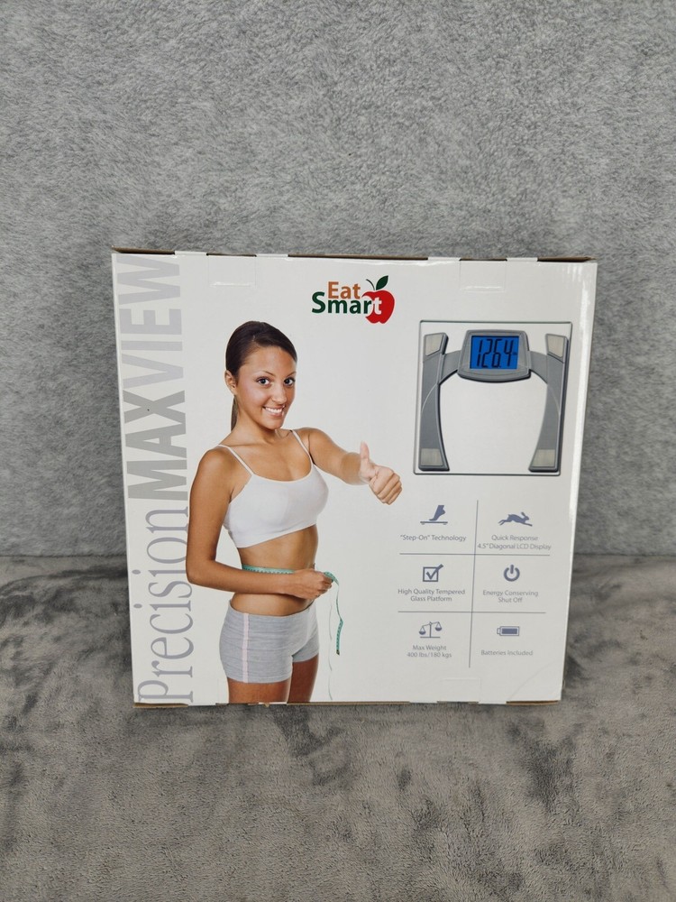 Eat Smart Precision MaxView Digital Bathroom Scale With 4.5" Backlit LCD Display