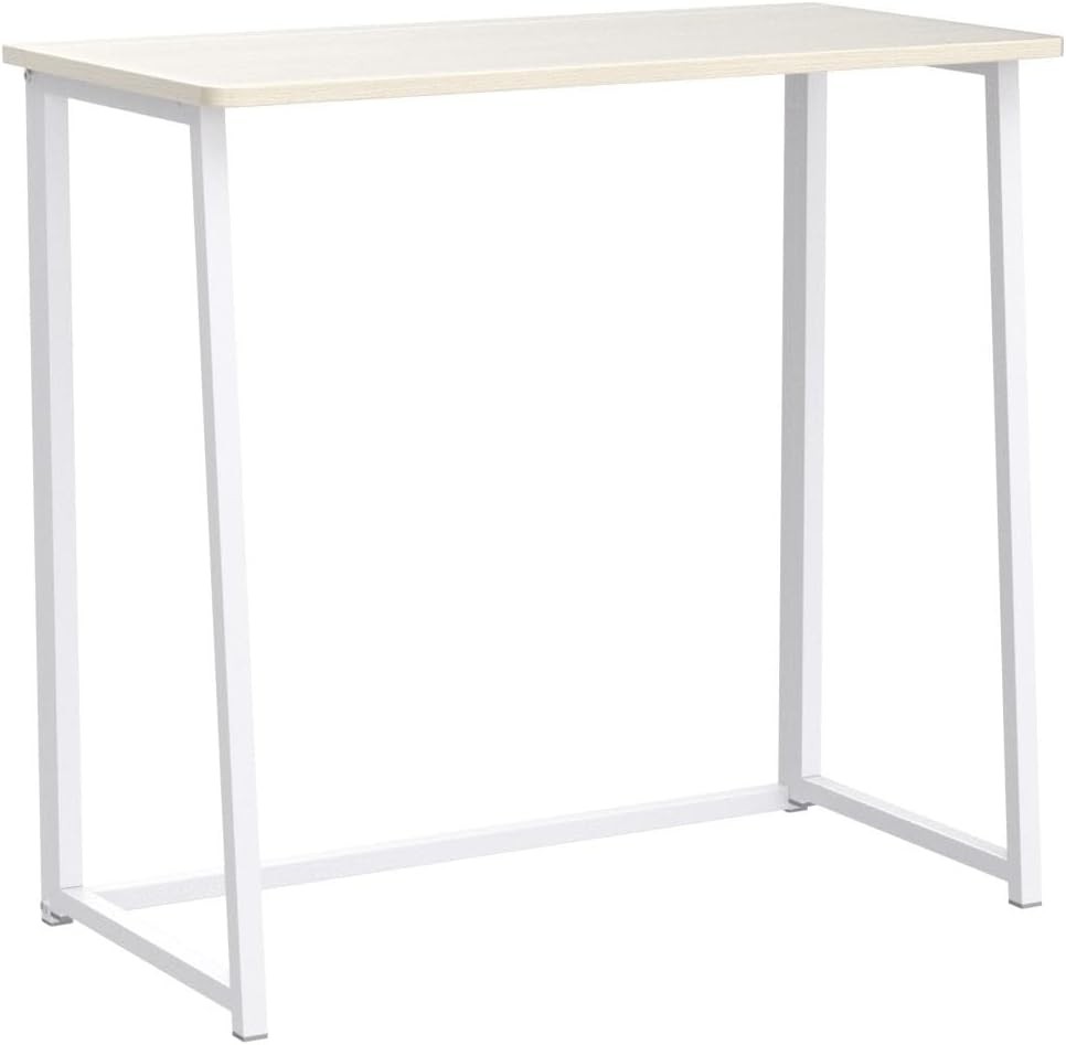 Folding Desk Small Foldable Desk 31.5" Small Spaces Space Saving Computer Table