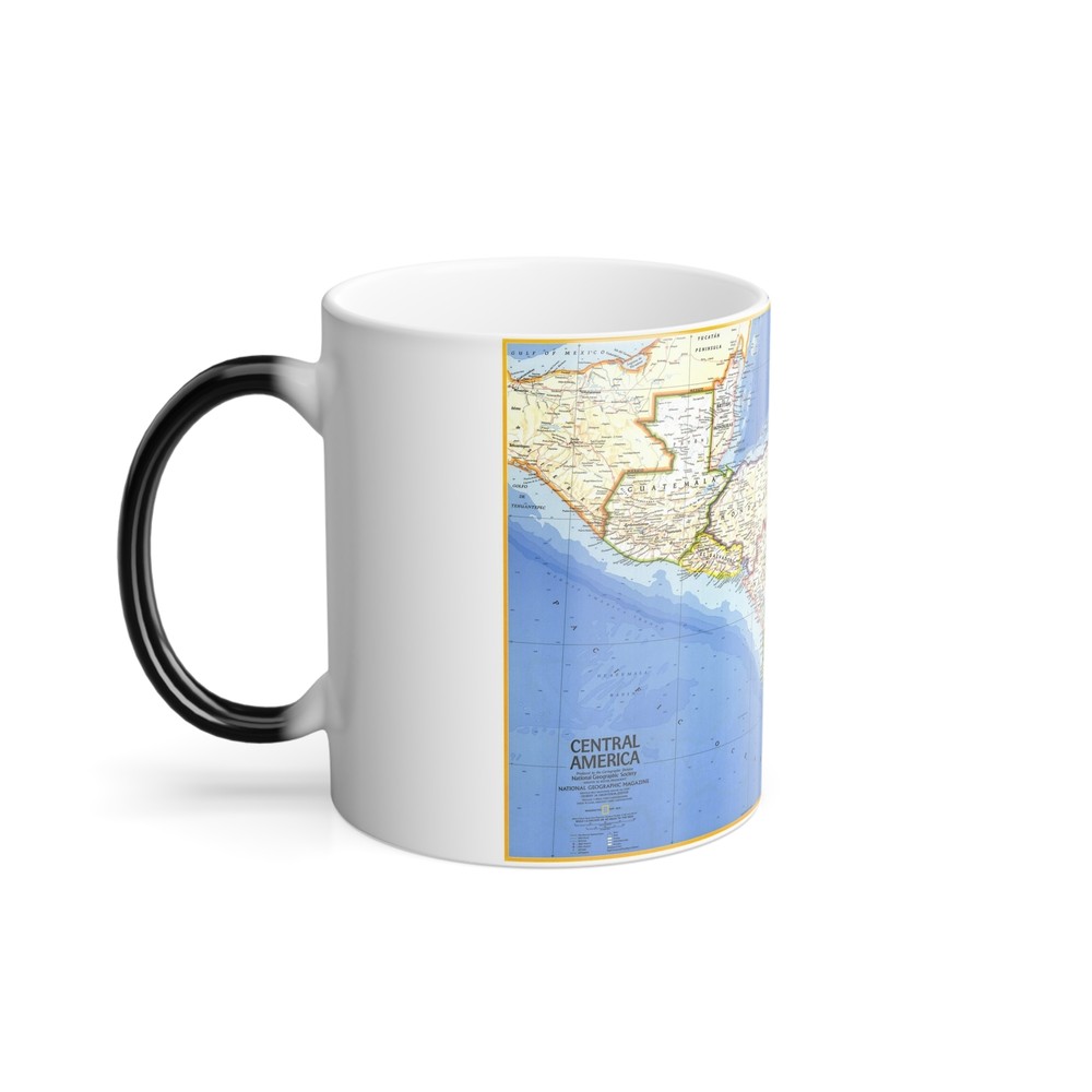 Central America (1973) (Map) Color Changing Mug 11oz