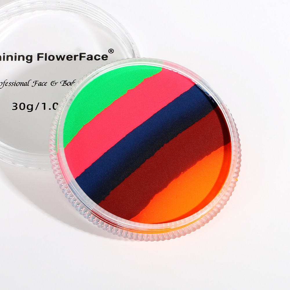 3 Pack Split Cake Face Paint Water Based Rainbow Face Paint for Halloween Makeup