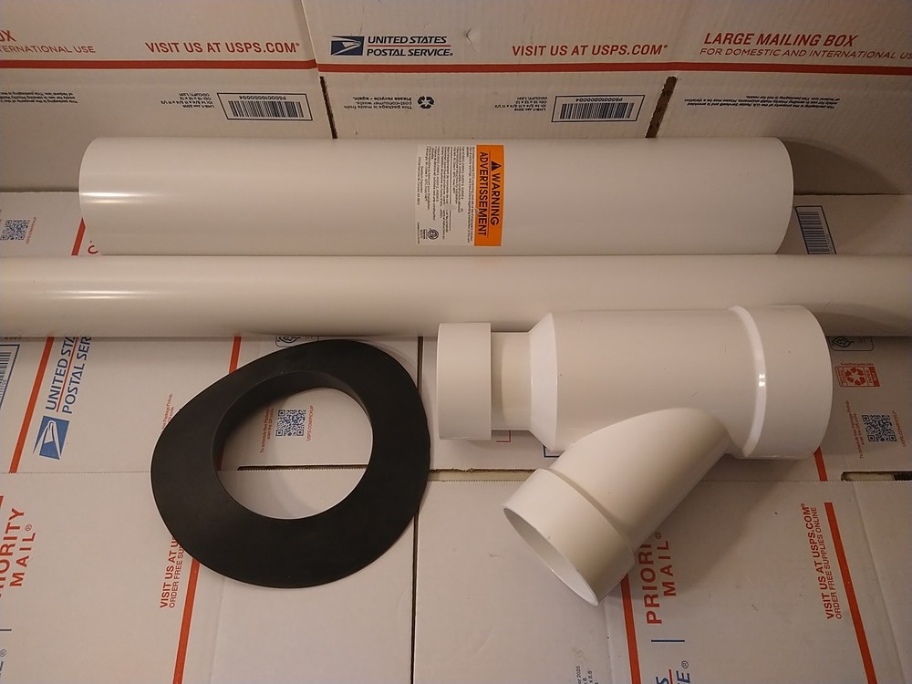 INCOMPLETE 3-Inch Concentric Kit for Tankless Gas Water Heater, Furnaces