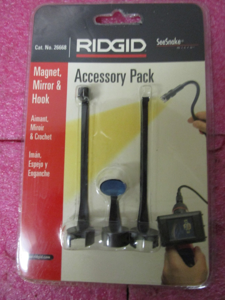 Ridgid 26668 SeeSnake Accessory Kit Pack - Magnet, Mirror & Hook