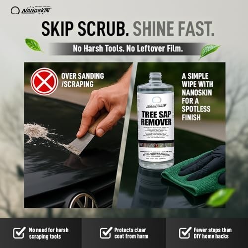 NanoSkin Tree Sap Remover 32 Oz. Instant, Safe Car Detailing Solution,Optimized