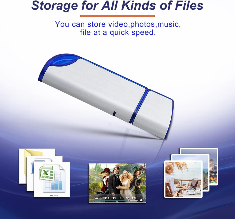 32GB FAT32 Format USB 2.0 Flash Drives, USB Memory Stick for Game Capture