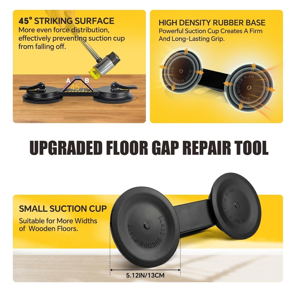 Upgraded Floor Gap Fixer Tool, Laminate Flooring Tools for Fixing Gaps, Plank Gr