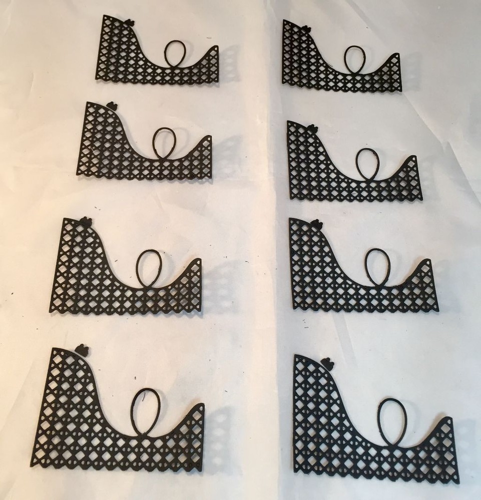 Roller Coaster Die Cuts * Loop Coaster * Eight Sets * Black or White Cardstock