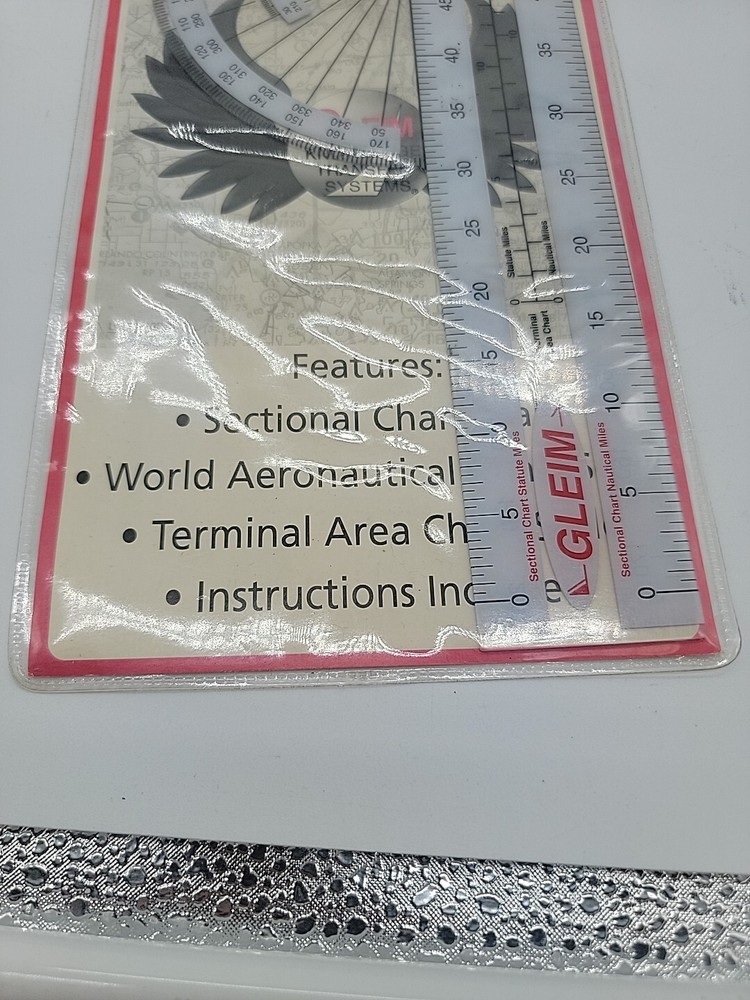 Gleim Navigational Plotter | Sectional & TAC Scale | Statute & Nautical Scales