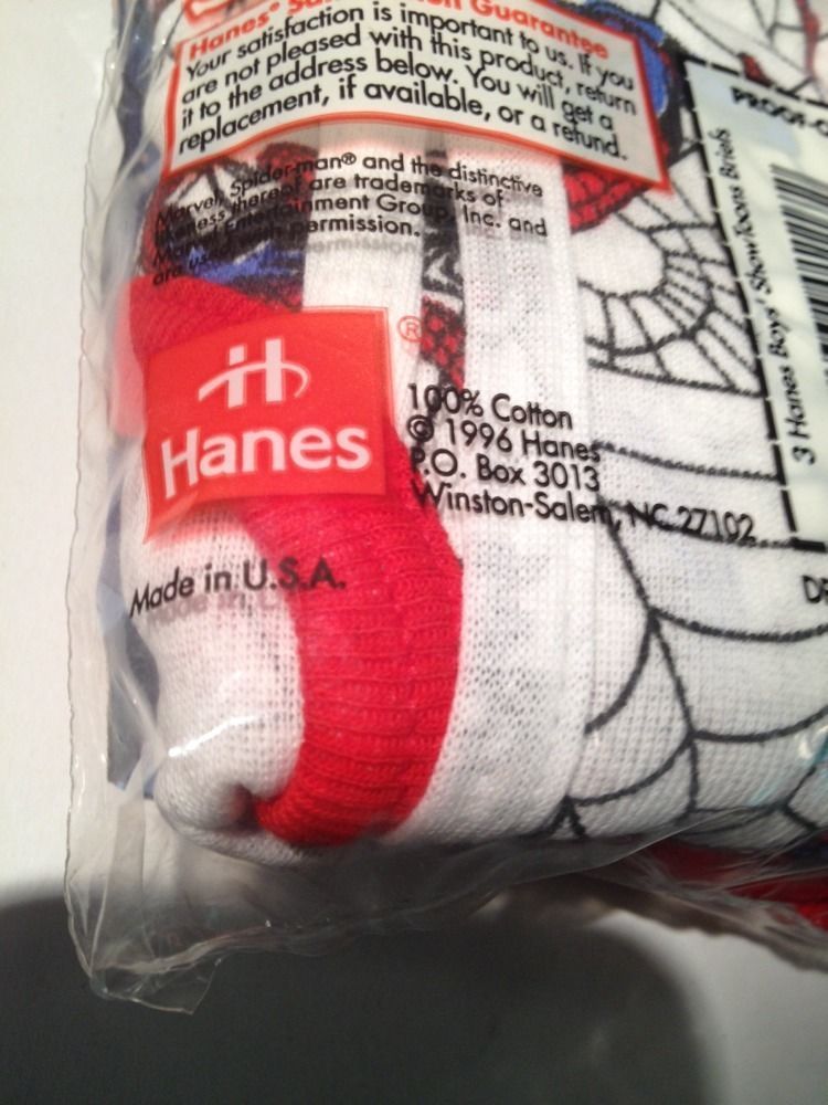 Spiderman Boys' Briefs 1996 Hanes