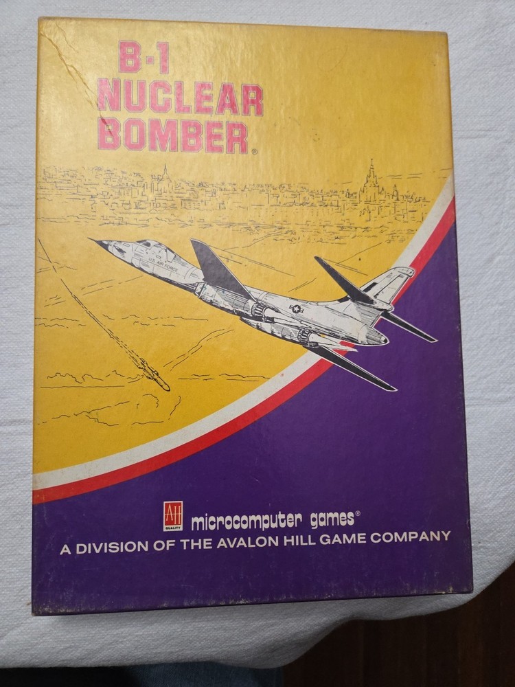 Avalon Hill B-1 Nuclear Bomber Cassette Microcomputer Game
