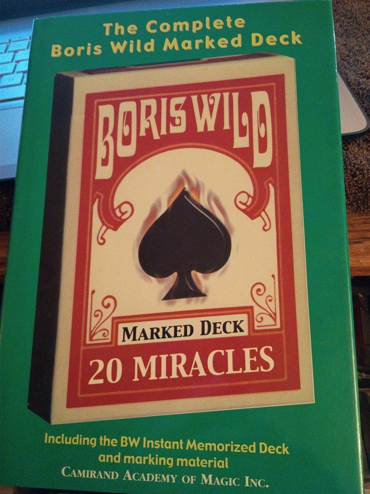 The Complete Boris Wild Marked Deck Instant Memorized Deck & Marking Material.