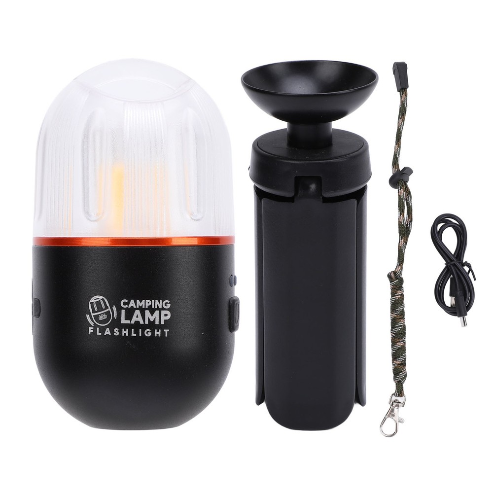 Flashlight Magnetic Multiple Light Source 400mAh Camping Lamp With Lanyard