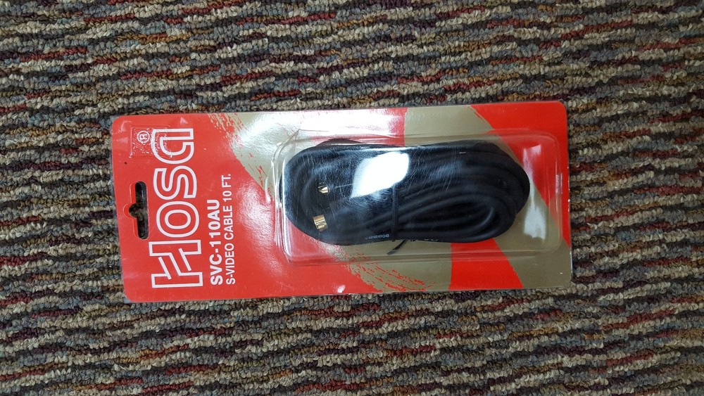 HOSA TECHNOLOGY S- VIDEO CABLE 10 FT SVC-110AU