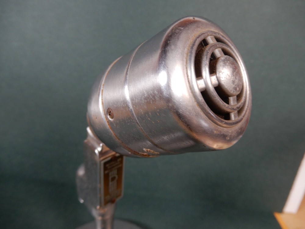 Pierce Model 85 Dynamic Microphone with Stand in Good Working Condition
