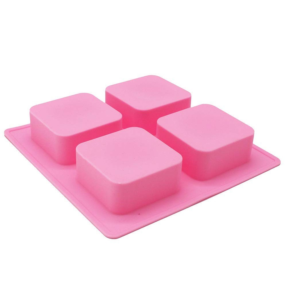 Basic Plain Square Lotion Bar Soap Mold Making 4oz/Cell Big Size