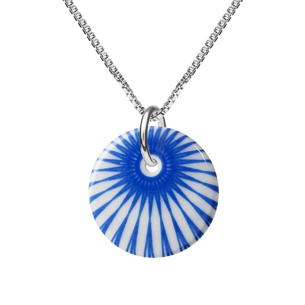 SPLASH Necklace 45cm (White / Royal Blue)