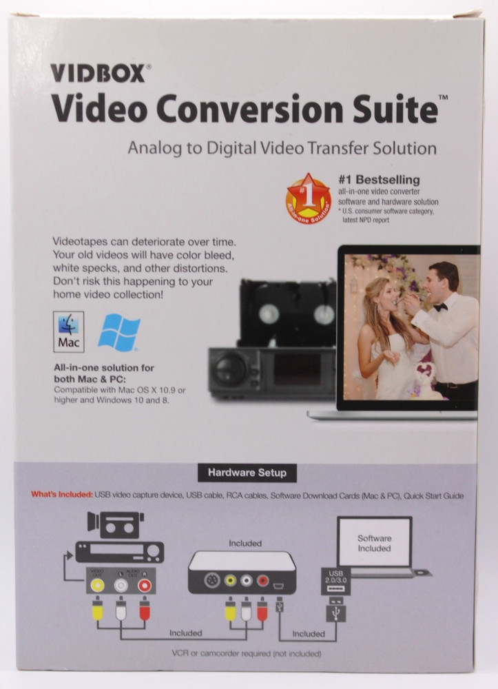 Vidbox Video Conversion Suite Analog To Digital Video Transfer Solution For PC