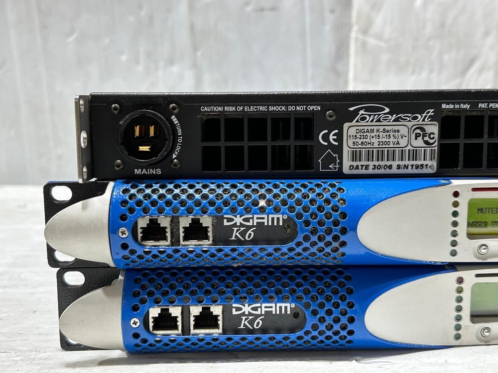 Powersoft Non-DSP K6 7200W Power Amplifier #209-12 (One) TrueHeartSound