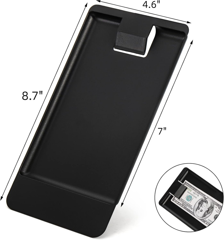 20 Pack Check Holders, Black Plastic Tip Trays, Restaurant Check Presenters, Gue