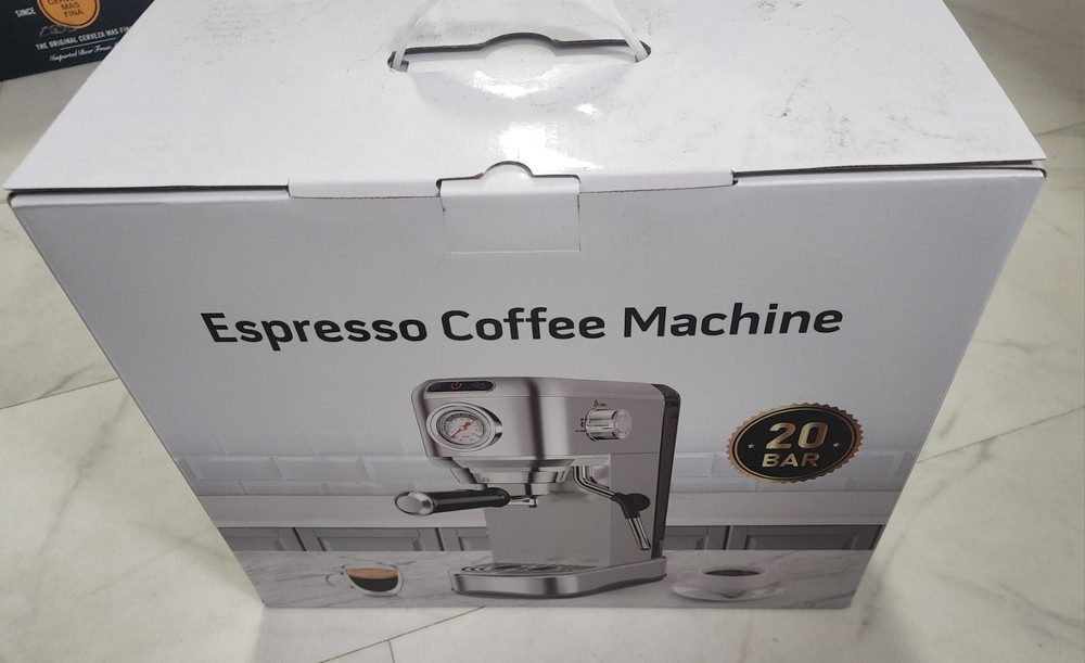 Espresso Machine 20 Bar, Compact Espresso Maker, Stainless Steel Expresso Coffee