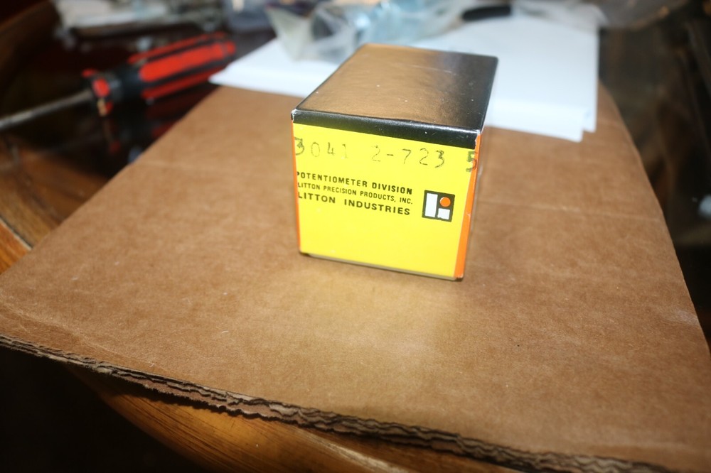 NOS Litton precision microdial dial counter potentiometer Model 3000
