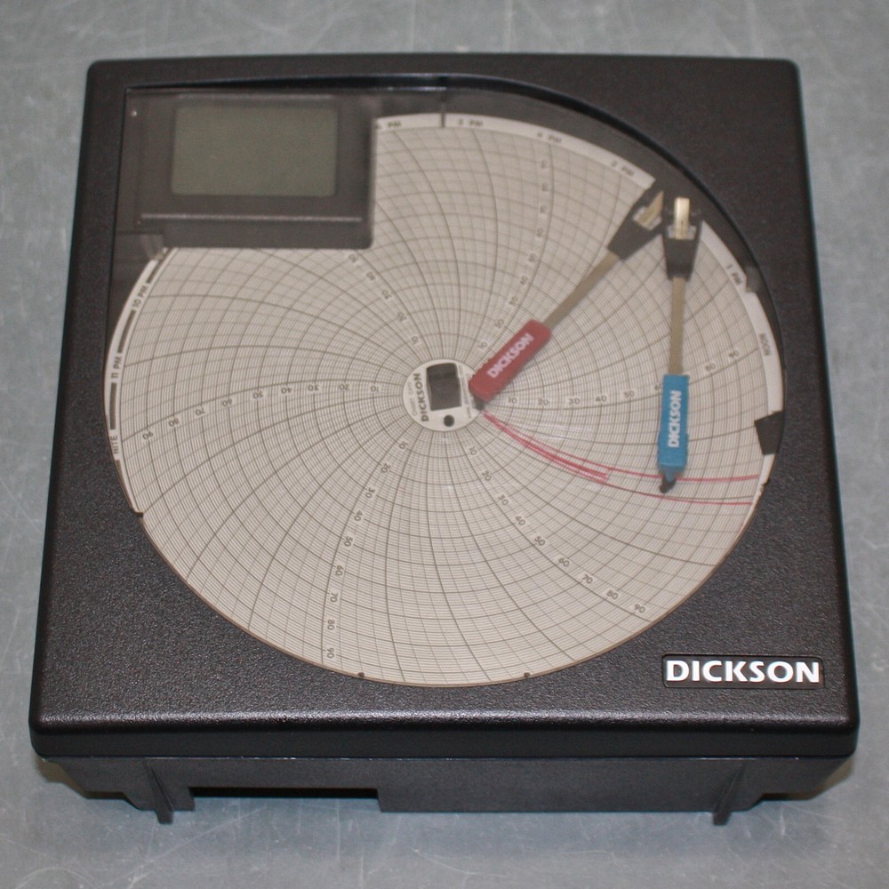BROKEN - Dickson Universal Input Chart Recorder ET855 / 14905-002, LCD, 8" Dial