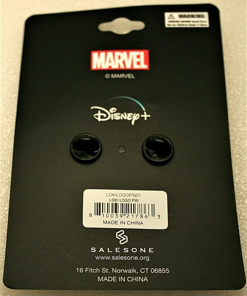 Disney Studios Loki Name Logo Marvel Comics LE Lapel Pin New NOS MIP