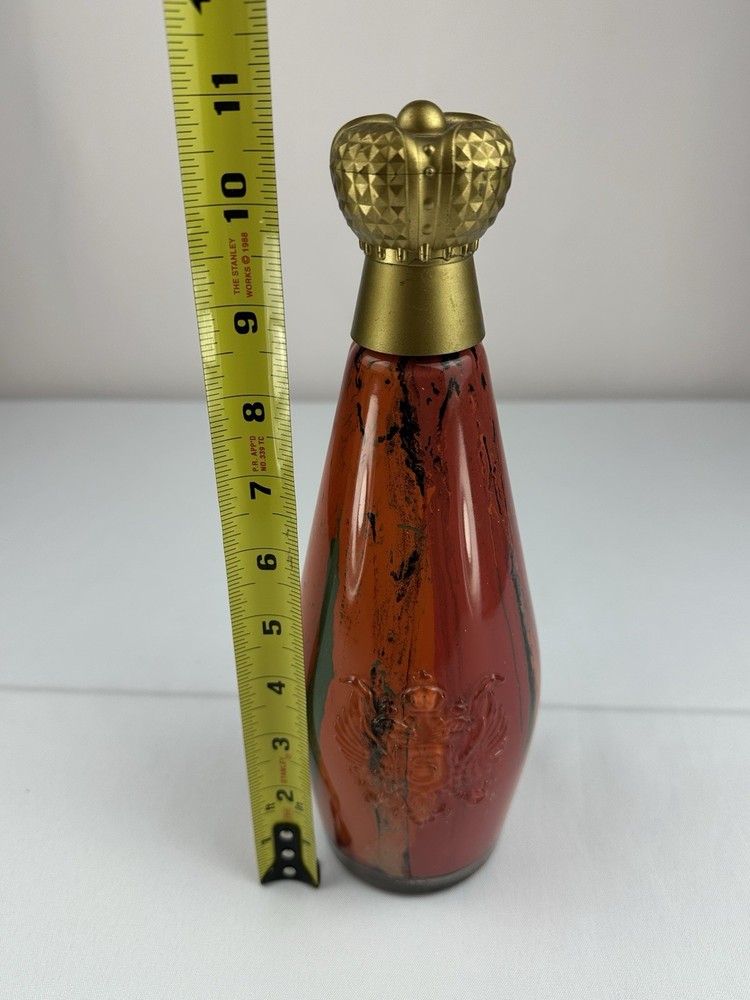 Painted Glass Alcohol “S” Bottle