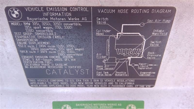 Fuse Box Engine Fits 04-10 BMW X3 179358