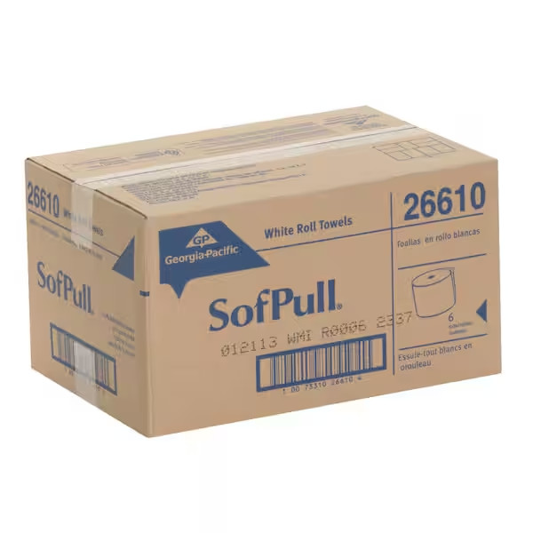 SofPull 9” Paper Towel Roll by GP PRO (Georgia-Pacific), White, 26610, 400