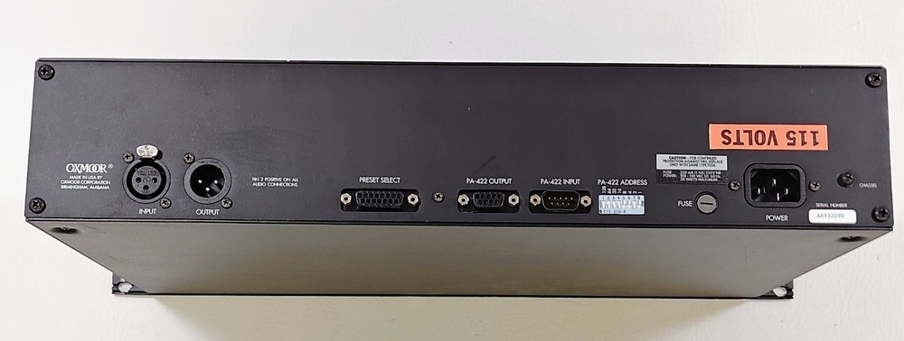 Oxmoor DEQ-II High-resolution Programmable Digital Equalizer with Power Cord