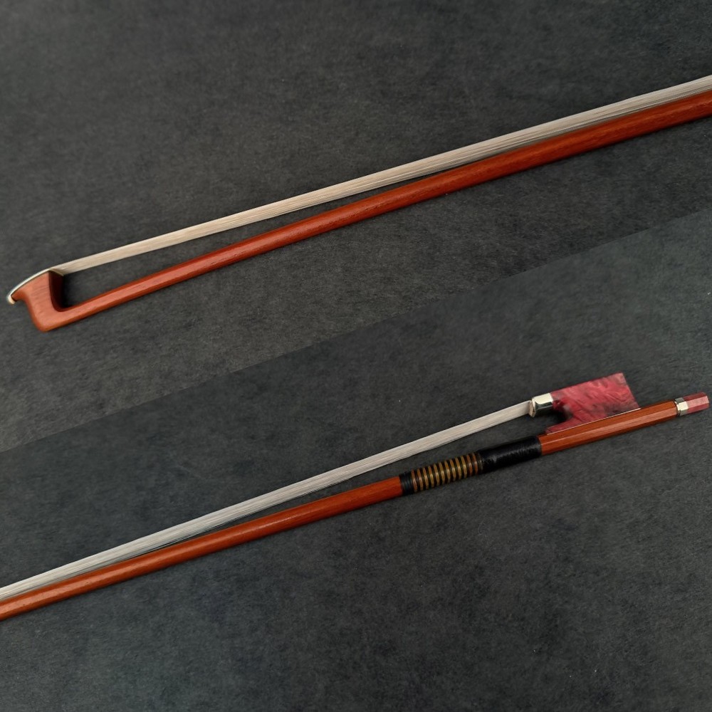 E.SARTORY Copy Master Pernambuco Violin Bow 4/4 Special Maple Frog Nickle 58g