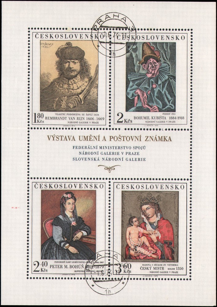 Czechoslovakia #1910-1913 Used s/s