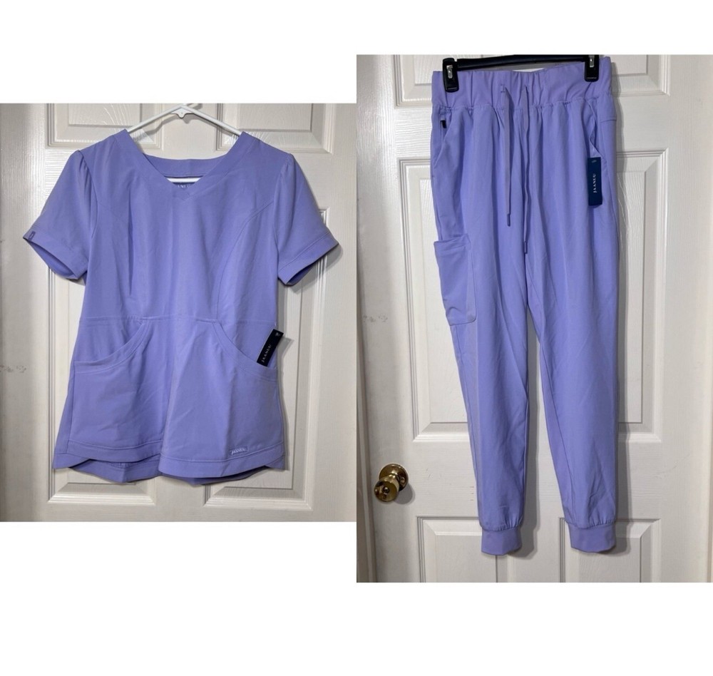 NEW Jaanuu UltraLite Zero Gravity Scrub Set LILAC Small