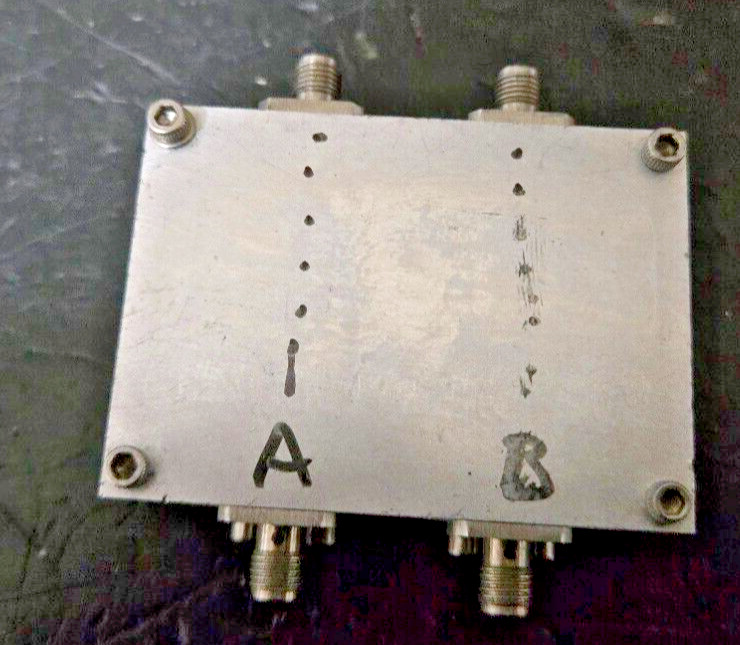 mystery RF stripline device (coupler? filter?) SMA, or a  nice project box Plots