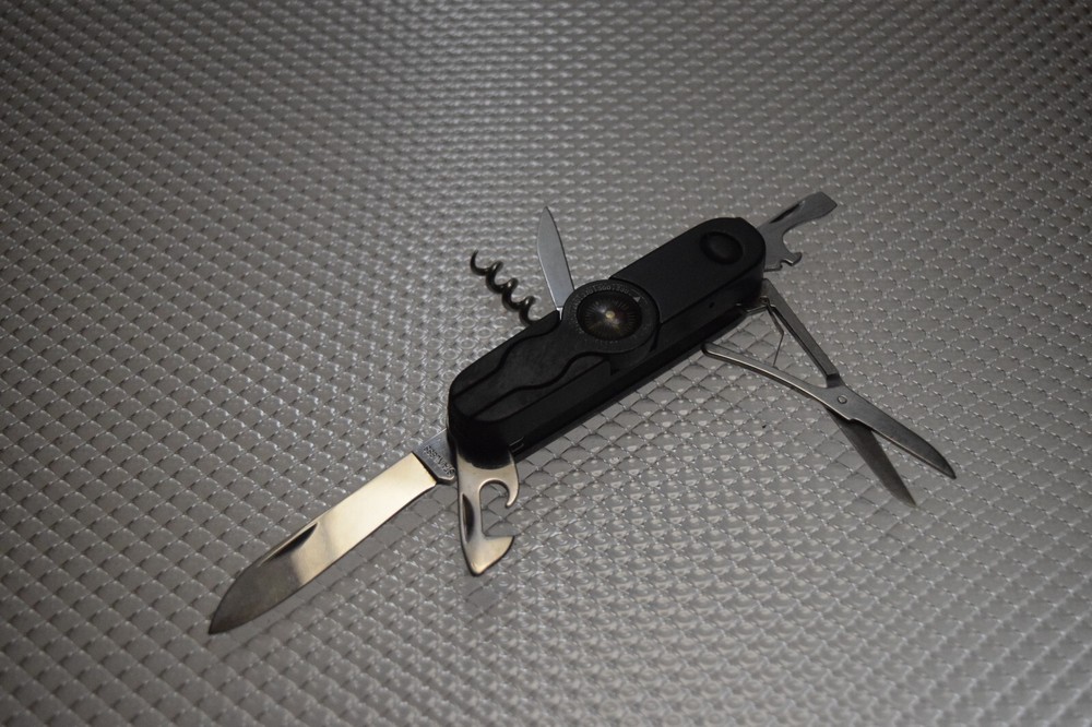 SIX FUNCTION MULTITOOL KNIFE CORKSCREW COMPASS SURVIAL POCKET TOOL CAMP HIKING