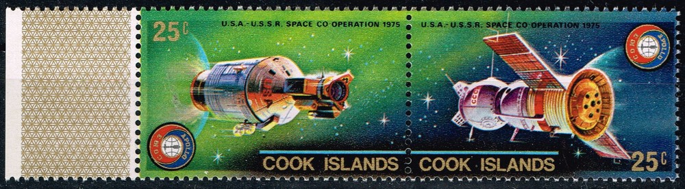 Cook Islands US Soviet Space Apollo-Soyuz Program stamps 1975 MNH