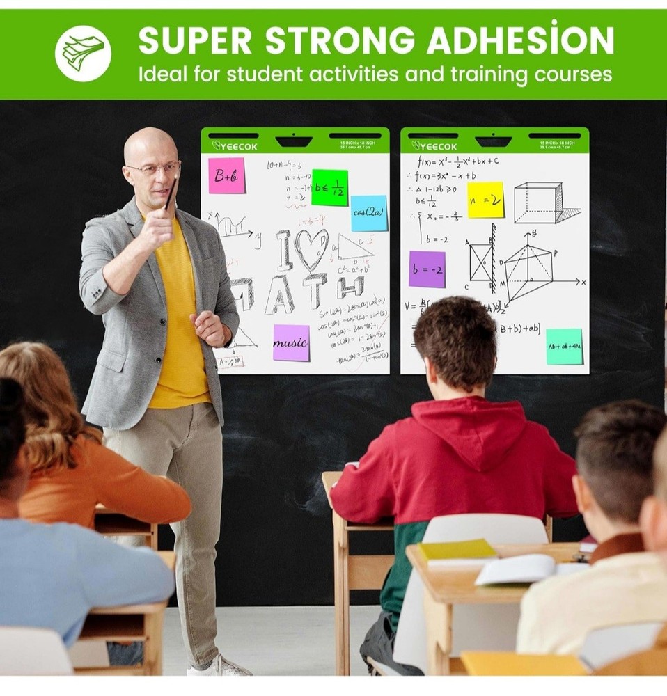 Business Source Lined Self-stick Easel Pads