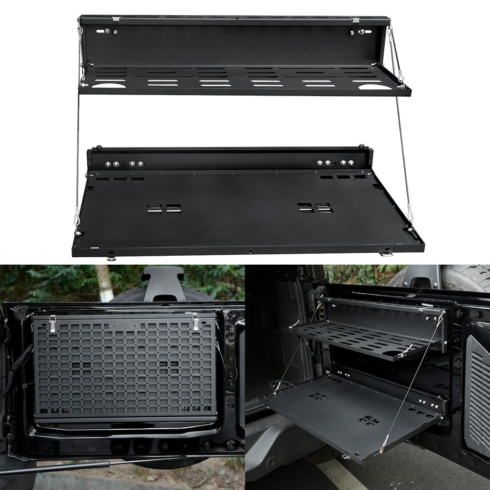 Tailgate Table For Ford Bronco 2021-2024 2-Tier Rear Storage Cargo Shelf