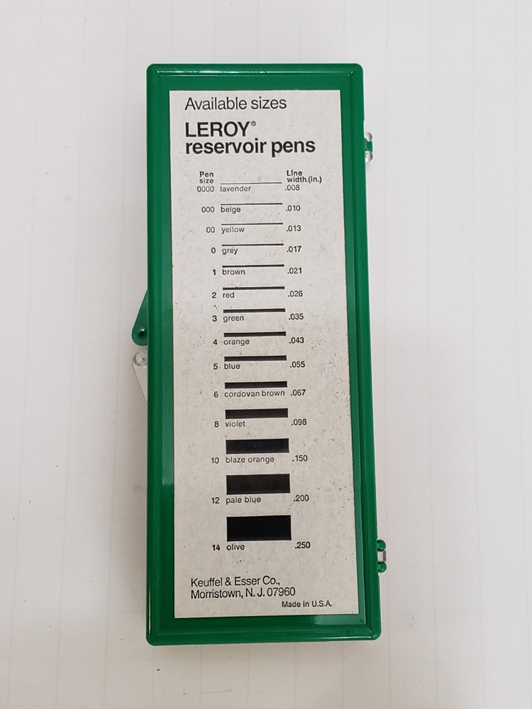K+E Leroy Technical Pens Replacement Points Tips - BOX of 12 - Model 61-0052-2
