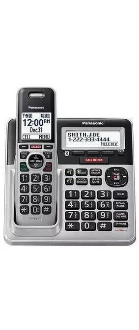 Panasonic KX-TG970 Silver DECT 6.0 Bluetooth 1 (single) Handset Phone 2021 Model