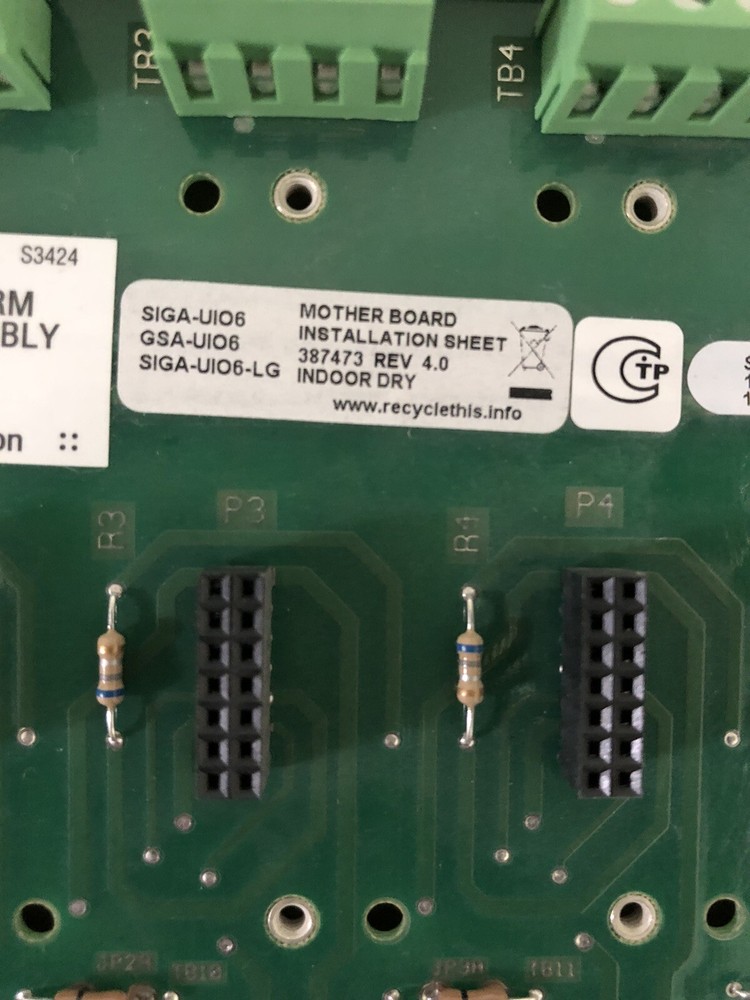 Edwards Universal Input-Output Module Motherboard (SIGA-UIO6)