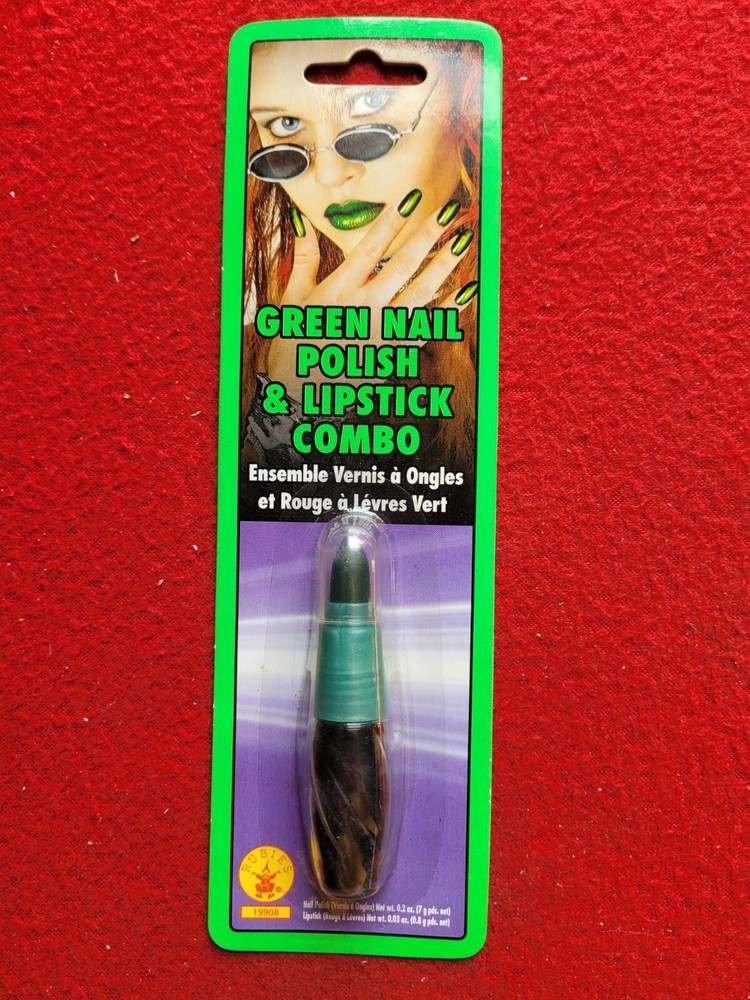 Halloween Green Nail Polish & Lipstick Combo