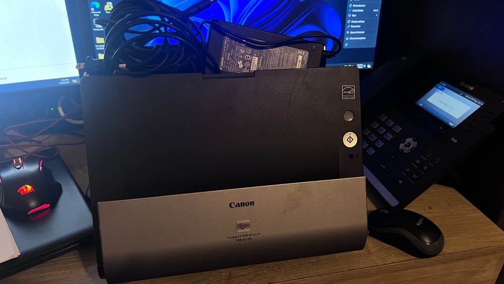 Canon Document Scanner imageFORMULA DR-C125 W/ AC Adapter