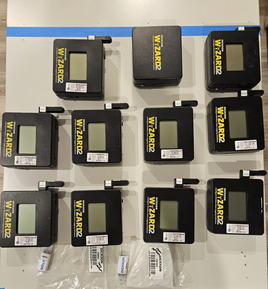 10 -Temperature humidity data loggers (complete set up)