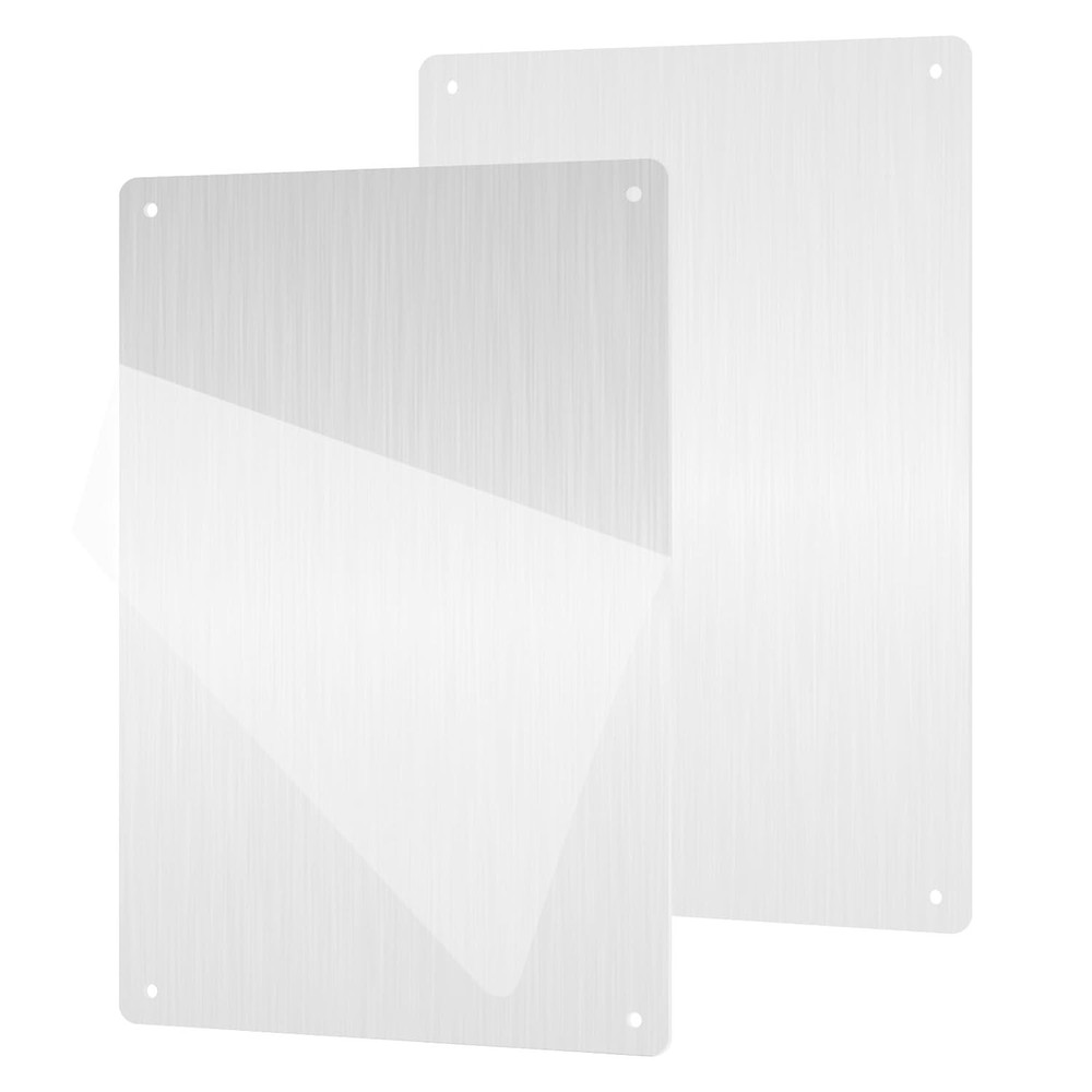 8x12 Rectangular Aluminum Sheets 2 Pack - Heat Treatable for Robust Applications